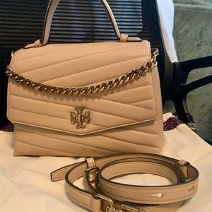 TORY BURCH KIRA CHEVRON TOP-HANDLE SATCHEL